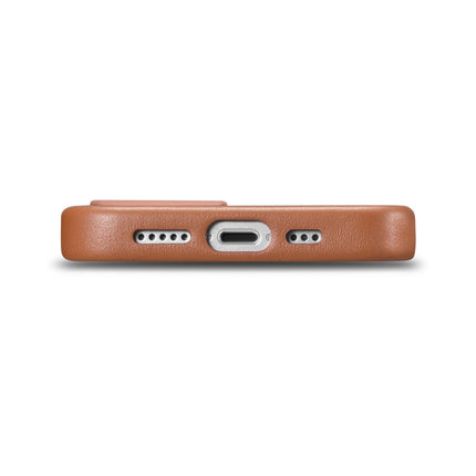 ICARER Natural leather case cover for iPhone 14 Plus MagSafe Case Leather brown – image 4