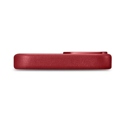 ICARER Natural leather case cover for iPhone 14 Plus MagSafe Case Leather, red – image 5