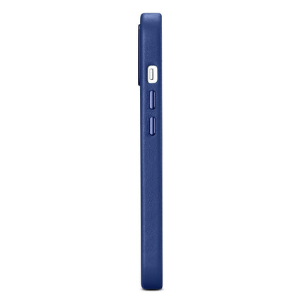ICARER Natural leather case cover for iPhone 14 Plus MagSafe Case Leather blue – image 6