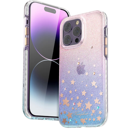 KINGXBAR iPhone 14 Plus Heart Star Series ZODIAC case with stars – image 4