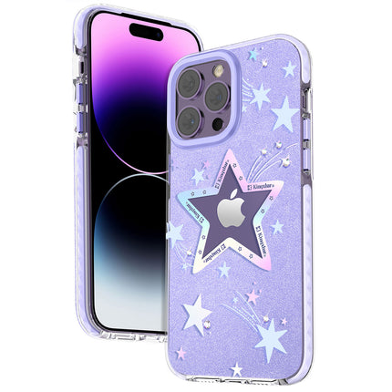 KINGXBAR iPhone 14 Plus Heart Star Series PURPLE STAR star case – image 3