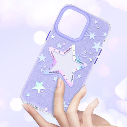 KINGXBAR iPhone 14 Plus Heart Star Series PURPLE STAR star case – image 5