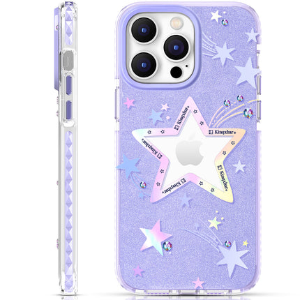 KINGXBAR iPhone 14 Plus Heart Star Series PURPLE STAR star case – image 7