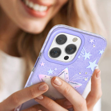 KINGXBAR iPhone 14 Plus Heart Star Series PURPLE STAR star case – image 8