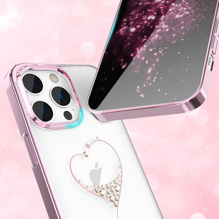 KINGXBAR iPhone 14 Plus case decorated with Wish Series pink crystals – image 4