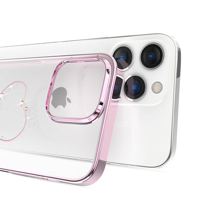 KINGXBAR iPhone 14 Plus case decorated with Wish Series pink crystals – image 5