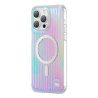 KINGXBAR Magnetic case for iPhone 14 Plus MagSafe PQY Go Out Series laser color