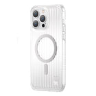 KINGXBAR Magnetic case for iPhone 14 Plus MagSafe PQY Go Out Series silver