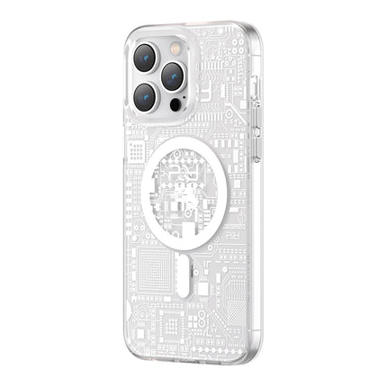 KINGXBAR Magnetic case for iPhone 14 Pro MagSafe PQY Geek Series silver