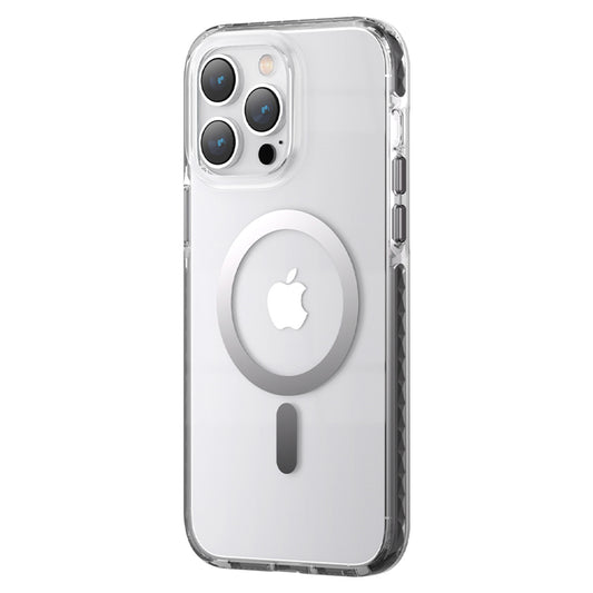 KINGXBAR Magnetic case for iPhone 14 Plus MagSafe PQY Ice Crystal Series gray