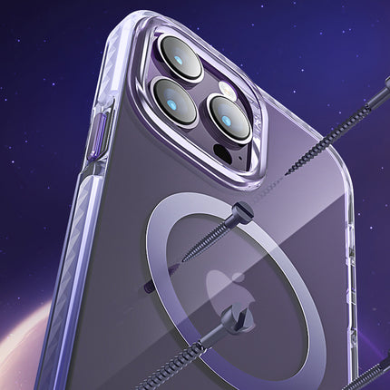 KINGXBAR Magnetic case for iPhone 14 Plus MagSafe PQY Ice Crystal Series purple – image 9