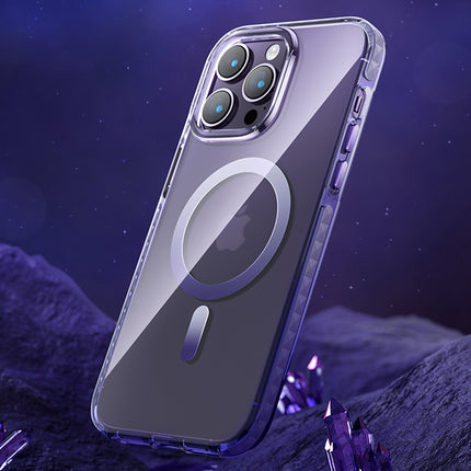 KINGXBAR Magnetic case for iPhone 14 Plus MagSafe PQY Ice Crystal Series silver – image 2