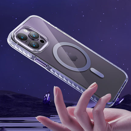 KINGXBAR Magnetic case for iPhone 14 Plus MagSafe PQY Ice Crystal Series silver – image 8