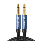 UGREEN AUX audio cable, straight minijack plug, 3.5 mm, 5 m, blue
