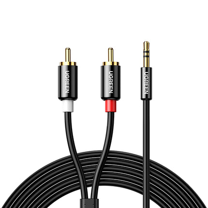 UGREEN Cable audio cable 3.5 mm mini jack - 2x RCA 1.5m black – image 10