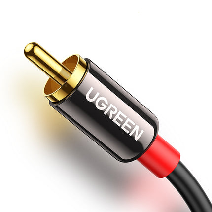 UGREEN Cable audio cable 3.5 mm mini jack - 2x RCA 1.5m black – image 12