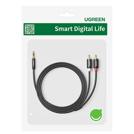 UGREEN Cable audio cable 3.5 mm mini jack - 2x RCA 1.5m black – image 14