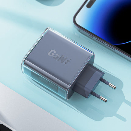 ACEFAST GaN 65W network charger 3 ports 1x USB 2x USB-C pink – image 4
