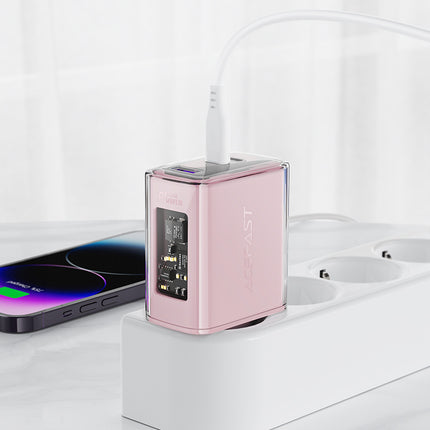 ACEFAST GaN 65W network charger 3 ports 1x USB 2x USB-C gray – image 4