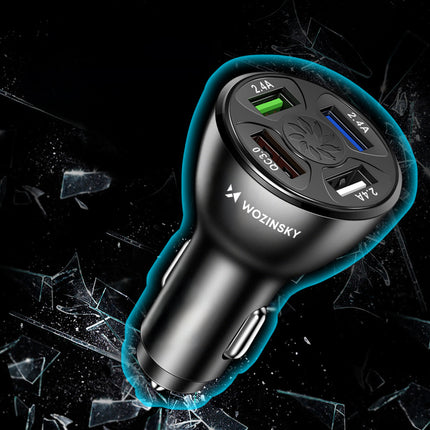 WOZINSKY Car charger 50W 4x USB-A QC white – image 5