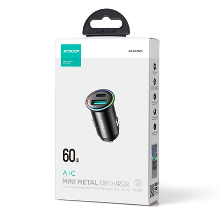 JOYROOM Mini car charger 60W USB-A QC3.0 USB-C PD black – image 5