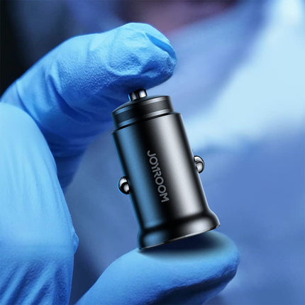 JOYROOM Mini car charger 30W USB-A QC3.0 USB-C PD black – image 10