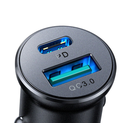 JOYROOM Mini car charger 60W USB-A QC3.0 USB-C PD black – image 15