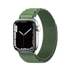 HURTEL Strap with Alpine steel buckle for Apple Watch 38 / 40 / 41 mm green