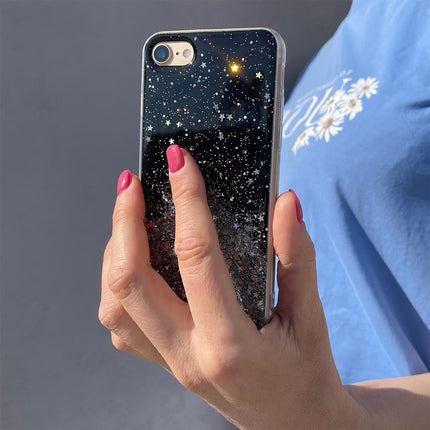 WOZINSKY Shiny case cover with glitter for Samsung Galaxy S21+ 5G Star Glitter black – image 5