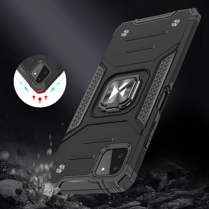 WOZINSKY Armored case cover + magnetic holder for Samsung Galaxy A22 4G Ring Armor red – image 7