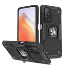 WOZINSKY Armored case cover + magnetic holder Mi Poco M4 Pro 5G / Redmi Note 11 5G Ring Armor black
