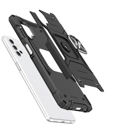 WOZINSKY Armored case cover + magnetic holder for Samsung Galaxy A13 5G Ring Armor black – image 3
