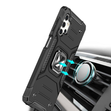 WOZINSKY Armored case cover + magnetic holder for Samsung Galaxy A13 5G Ring Armor black – image 6