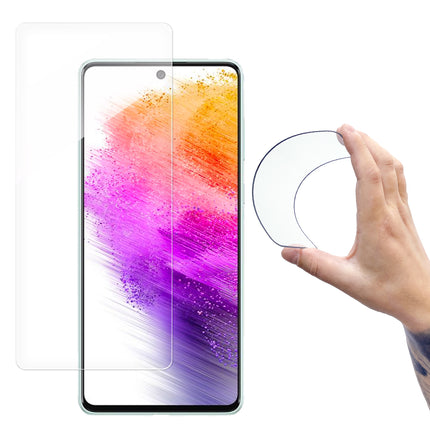 WOZINSKY Hybrid Flexible Glass Film Tempered Glass for Samsung Galaxy A73 Nano Flexi