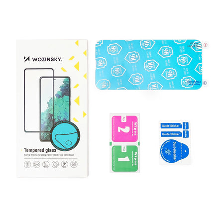 WOZINSKY Glass Film Tempered Glass with Frame Samsung Galaxy A73 Full Cover Flexi Nano Transparent – image 5