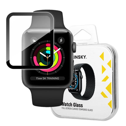 WOZINSKY Hybrid protective glass for Apple Watch 1/2/3 38mm Watch Glass black