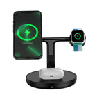 BASEUS 3in1 stand induction charger for iPhone Apple Watch AirPods + USB-C cable 1m black