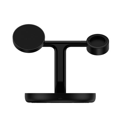 BASEUS 3in1 stand induction charger for iPhone Apple Watch AirPods + USB-C cable 1m black – image 2