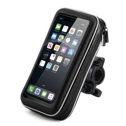 WOZINSKY Phone case with handlebar holder for bicycle, motorcycle, scooter, black
