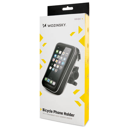 WOZINSKY Phone case with handlebar holder for bicycle, motorcycle, scooter, black – image 5