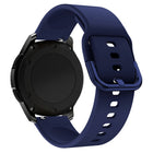 HURTEL Universal silicone strap for the Silicone Strap TYS smartwatch, width 20mm, dark blue