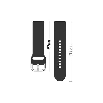 HURTEL Universal silicone strap for the Silicone Strap TYS smartwatch, width 20mm, dark blue – image 2