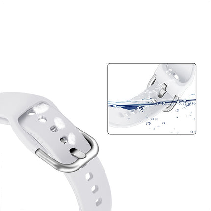HURTEL Universal silicone strap for the Silicone Strap TYS smartwatch, width 20mm, dark blue – image 3