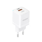 DUDAO GaN 33W PPS USB-C USB-A wall charger, white
