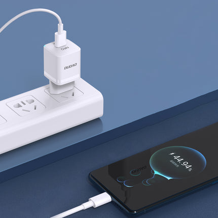 DUDAO GaN 33W PPS USB-C USB-A wall charger, white – image 3