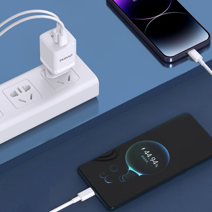 DUDAO GaN 33W PPS USB-C USB-A wall charger, white – image 5