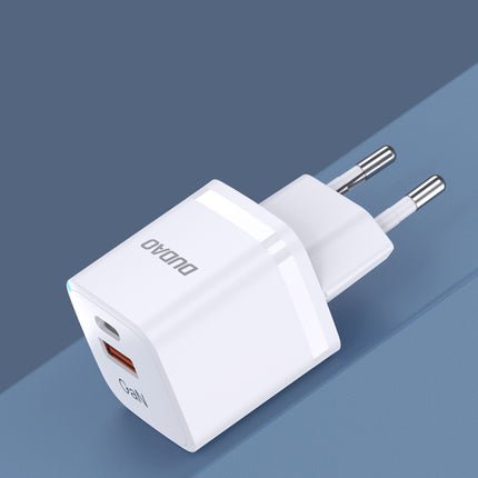 DUDAO GaN 33W PPS USB-C USB-A wall charger, white – image 6