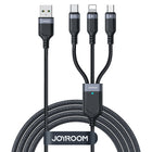 JOYROOM 3in1 Cable USB Multi-Use Series to Lightning USB-C micro USB 30cm black