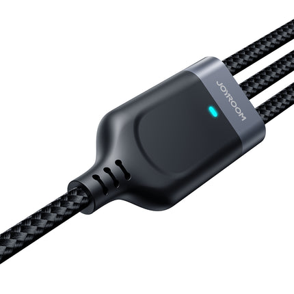 JOYROOM 3in1 Cable USB Multi-Use Series to Lightning USB-C micro USB 30cm black – image 2