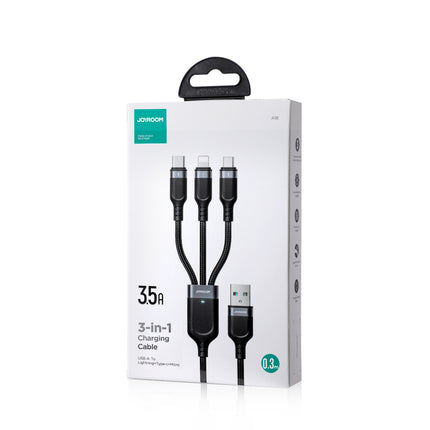 JOYROOM 3in1 Cable USB Multi-Use Series to Lightning USB-C micro USB 30cm black – image 5